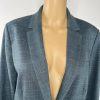 Anne Klein Rayon Blend 2PC Pants (14) Suit (12) Teal Striped Business Career
