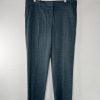 Anne Klein Rayon Blend 2PC Pants (14) Suit (12) Teal Striped Business Career