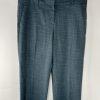 Anne Klein Rayon Blend 2PC Pants (14) Suit (12) Teal Striped Business Career