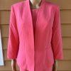 Kasper crepe coral dress size 10 suit size 8 timeless