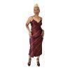 Michael Kors Silk Like Dress Size M Red Snakeskin Print Chain Slip Dress