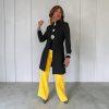Banana Republic 100% wool yellow straight leg pants size 10