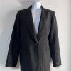 Jones New York 2PC Pleated Pant Suit Size 10 Black Striped Business