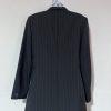 Jones New York 2PC Pleated Pant Suit Size 10 Black Striped Business