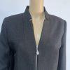 IMG_8215 Tahari ASL Skirt Suit Size 10 Black Metallic Cocktail