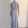 IMG_2765 New York & Company Cotton Dress Size 4 Maxi Striped Belted