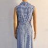 IMG_2766 New York & Company Cotton Dress Size 4 Maxi Striped Belted