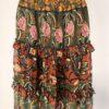 IMG_3549 Maxi Multicolor Tiered Floral Bohemian Country Cowgirl Size M