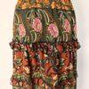 IMG_3552 Maxi Multicolor Tiered Floral Bohemian Country Cowgirl Size M