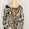Michael Kors Brown Zebra Print Kaftan Size XS Maxi Dress