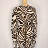 Michael Kors Brown Zebra Print Kaftan Size XS Maxi Dress
