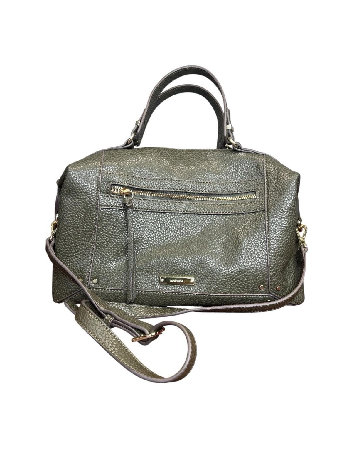 Nine West Olive Green Carryall Shoulder Crossbody Handbag