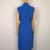 7TH Avenue Mid Length Vest Size M Belted Blue Pockets
