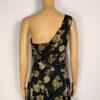 IMG_4394 Lulus Maxi Gown Dress Size L One Shoulder Black Floral
