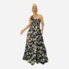 Photoroom_20260803_230553 Lulus Maxi Gown Dress Size L One Shoulder Black Floral